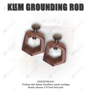 Klem pipa 5/8 clamp besi grounding klem cincin arde penangkal petir