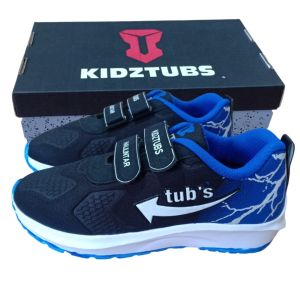 Sepatu Sekolah Anak Laki Laki Perempuan Sepatu Warna Hitam Murah Tali Perekat Rekat Kecil Tanggung Umur 2-5 Tahun PAUD TK SD SMP SMA Kelas 1 2 3 4 5 6 7 8 9 0-KIDZTUBS1733011924