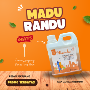 Madu murni asli original randu tanpa campuran 1 kg Madu Manika