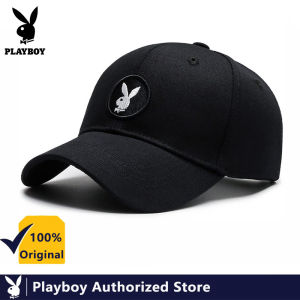 PLAYBOY 100% Pure Cotton High Quality Baseball Cap with Long Brim and Shade Personality Brand Embroidery Baseball Cap
