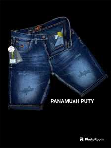 jeans pendek pria distro sobek terbaru