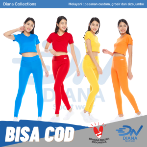 Crop Set Premium Setelan Baju Olahraga | Set Pakaian Olahraga Wanita | Setelan Senam Olahraga Aerobick Zumba Fitness Gym Zumba | Baju Senam Wanita