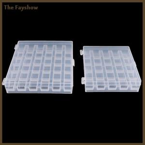 [The Fayshow] 25 36 Spools Bobbins Sewing Machine Empty Bobbin Case Organizer Storage Box