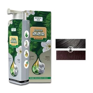 【Ship in 24H】[Wash and Cover Grey Hair] Bubble Hair Color Cream for Lazy People No Blend Need/ Botanical Essence Lazy Hair Color Cream Scalp Bubble Hair Dye No Harm Hair Color Cream/Easy Color Hair Herbal Extracts Herlthy Dye
