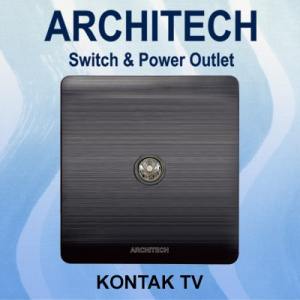 ARCHITECH PLATINUM B9-E03 BLACK Stop Kontak/OUTLET/JACK TV