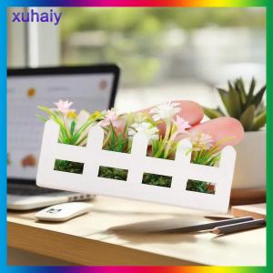 xuhaiy 1Pcs Pretend Play Toy 1:12 Scale Dollhouse Simulated Flower Fence Decor Garden Lifelike Artificial Miniature Potted Plants