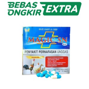 MAGIC SN BLUE obat pernafasan ayam- snot