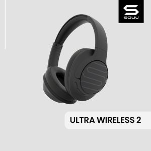 SOUL Ultra Wireless 2 Headphone Bluetooth ANC Multi Device Low Latency Over Ear
