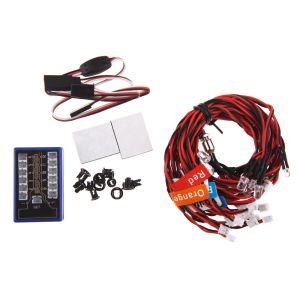 CHUN053634 5 Chế Độ Hoạt Động Bộ đèn xe RC 12 đèn LED Mô phỏng thông minh Đèn LED xe tải RC Phổ quát 4.8-6V DC Đèn pha xe RC dành cho xe tải RC 1/10 1/8