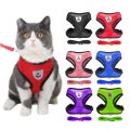 Adjustable Breathable Vest Style Pet Harness and Leash Set Comfort Wearable Outdoor Walking Traction Kit Flexible Size Fits Puppy Dog Cat Safe Sturdy Daily Outdoor Travel Walking Training Accessories. 