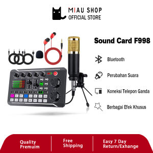 Sound Card F998 Kartu Suara Langsung Mixer Eksternal USB Tuner Kartu Suara - F998