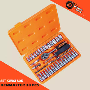 Kunci Sok Set 38 Pcs Kenmaster Ukuran Lengkap