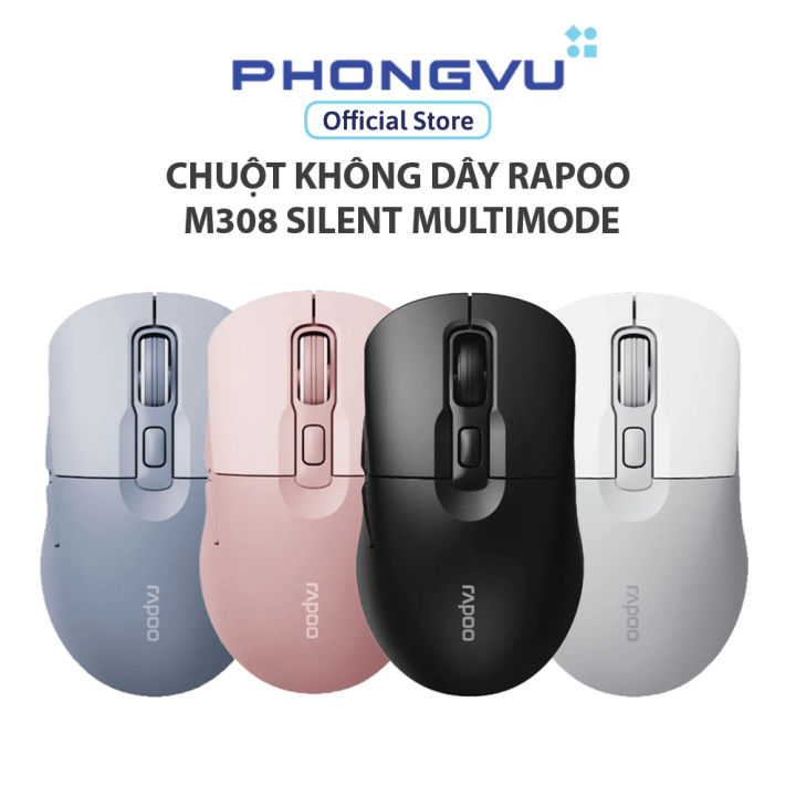 Chuột không dây Rapoo M308 silent multimode - Bảo hành 36 tháng