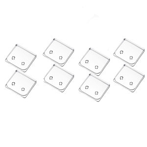 8Pcs Clear Shower Curtain Clips Portable Windproof Curtain Clips Self Adhesive Curtain Fixer Clip