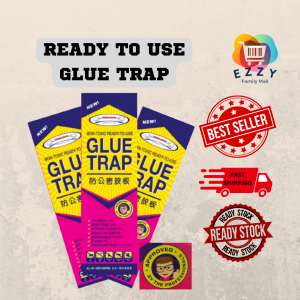 Ready-to-Use Trap Glue Traps Tikus Lipas Cicak Flying pest control letak near pipes rat pit dustbin garbaga can below the sink