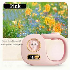 Cat Pet Automatic Aroma Diffuser Home Scent Air Freshener LED Display Incense Perfume Essential Oil Diffuser Rechargeable Aromatherapy Dispenser toilet Fragrance sprayer