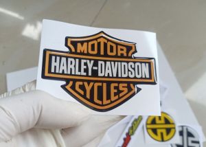 Stiker Harley Davidson emblem resin lentur sticker timbul variasi motor