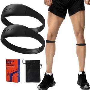 INNICE Knee Support Patella Tendon Knee Straps Silicone Fixed Protection Knee Pain Relief Support Brace Portable Knee Care Patella Knee Strap Women Men