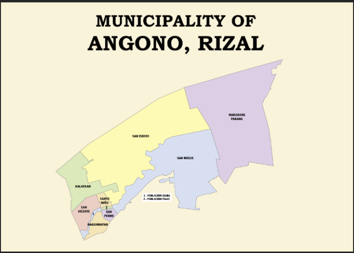 Angono Rizal Map Waterproof A4 Laminated Chart | Lazada PH