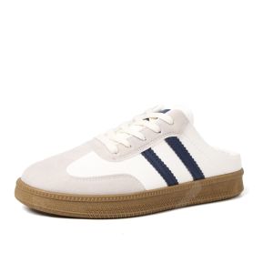 LALA Trendy Sneakers Laces Half Shoes For Women Made in Leather With Gamusa (ADD +1 Size)