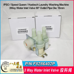 IPSO / Speed Queen / Huebsch Laundry Washing Machine Italy 3 Way Water Inlet Valve 90° Outlet Pipe Dia: 15mm 220v F8286402P TAOBAO
