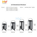 HOMYNEST Termos Milk Tea Bucket Stainless Panas Dingin Serbaguna Dengan Keran Ukuran 6 8 10 12 Liter. 