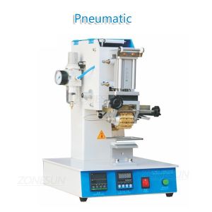 ZONESUN ไฟฟ้า Rolling เครื่องพิมพ์ริบบิ้นร้อนความร้อนเครื่องพิมพ์วันที่ชุดหนังถุงพลาสติกสไตล์กระดาษกล่องบรรจุ