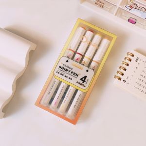 Magic Kids 4-Pack Permanent Markers for Drawing and Highlighting Chisel Tip Assorted Colors