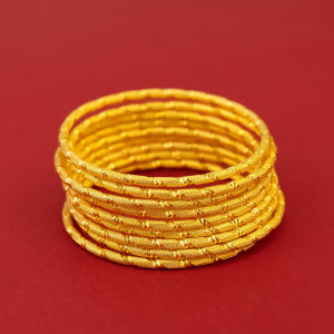 XT Jewellery Korea 916 Original Gold Plated 24k 3mm Thin Frosted Fashion Woman Bracelet