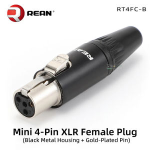 NEUTRIKs REAN Tiny XLR Cable Connector Male Female 3 4 5 PinXLR Plug RT5FC Wireless Bodypack Headphone Microphone jacK