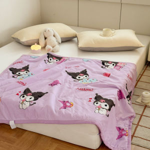 🧸 ถูกใจมาก ผ้าห่มเย็นคอตตอน ลายการ์ตูน งานแท้ ขนาด 120×150 cm เนื้อผ้าเย็นสบาย เหมาะสำหรับฤดูร้อน มาพร้อมถุงขาว