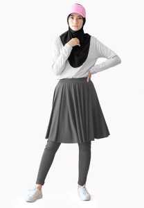 Rok Legging Polos Premium Hight Quality-Legging rok Sporty-Leging Rok Senam Zumba-Leging rok Aerobic
