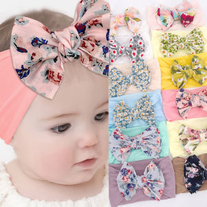 ดอกไม้แบบบิ๊กโบว์คาดศีรษะเด็กสีหวานเด็กยืดหยุ่น H Eadbands เจ้าหญิงสาวอุปกรณ์ผม