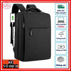 Balo Laptop Cặp Đựng Laptop chống sốc 15.6 inch dùng đi học đi làm đi chơi đi du lịch có cổng sạc