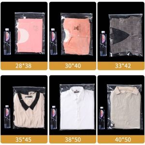 ถุงเก็บเสื้อผ้าแพ็คละ50ใบ สีใส ถุงรูดเก็บเสื้อผ้า  ถุงใส่เสื้อผ้ามีรูระบาย  ถุงซิปรูดแพ็คเสื้อผ้า ถุงซิปรูดแบบขุ่นสองด้าน   หนาเหนียวถุงซิปสไลด์ ถุงใส่เสื้อผ้า