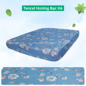 Ga Giường Tencel Hương Bạc Hà Chagota Bedding Tinh chất Bạc Hà kháng Khuẩn Nhiều Hoạ Tiết Nhẹ An Toàn [Size Lẻ]