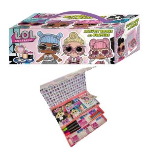 Lol Surprise Activity Book with Colour Pencils Markers Drawer Gift Set For Kids