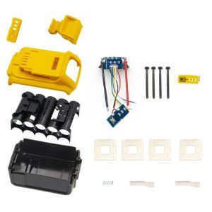 NAELIN Mạch bảo vệ sạc Vỏ thay thế pin Tự sửa chữa pin Bảng mạch bảo vệ PCB Vỏ pin Bền bỉ Nhà ở thay thế Vỏ thay thế pin Li-Ion Dành cho Dewalt 20V 10 Cell