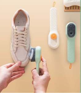 Refillable Scrubbing Brush With Handle- GO2MALL [SG Ready Stocks]