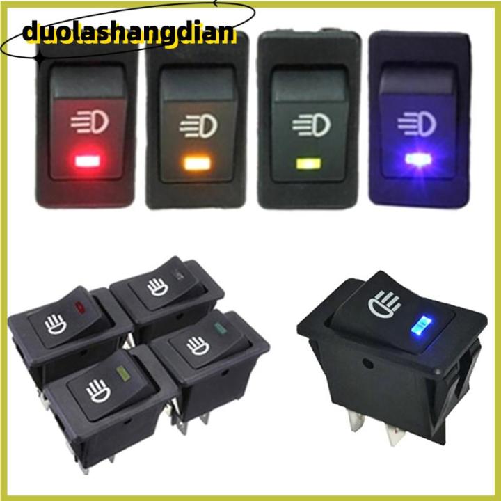 [Duola] Blue Light 12V 35A LED Light Marine Car Modification Switch Fog ...