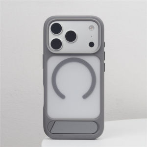 Original Hidden Foldable Kickstand Matte Case For iPhone 18Pro 17 16Pro 17Pro Max For Magsafe Translucent Hard Cover