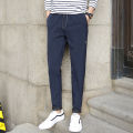 Man Comfortable Plain Pantalon Uniform Pants Men Casual Feet Stretch Straight Trousers for Male Business Trousers. 