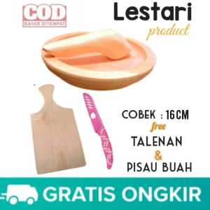 Cobek Kayu/Cobek Dan Ulekan/Talenan/pisau/cobek kayu murah/Cobek kayu set pisau dan talenan