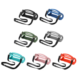 Silicone Protective Cover Shockproof Speakers Carrying Case with Shoulder Straps for Charge 5 Speakers