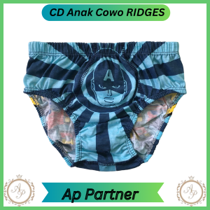 Grosir 6 Pcs Celana Dalam Anak Cowo Ridges Bahan Katun Motif | Underwear Anak Laki Laki Murah