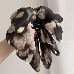 กิ๊บติดผมรูปโบว์สำหรับผู้หญิงกิ๊ฟติดผมดอกไม้โรแมนติกคลิปหนีบผมหางม้าเครื่องประดับผมสำหรับเด็กผู้หญิง