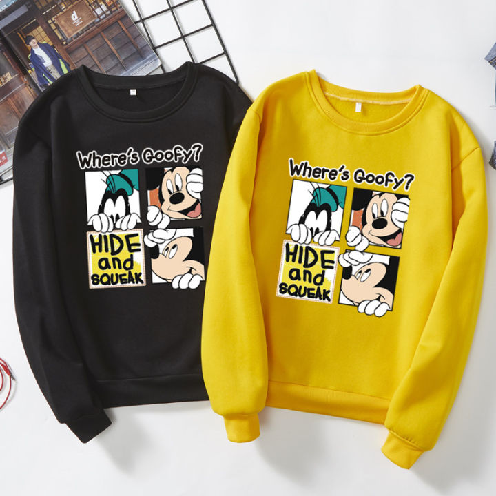 BK-157-O เสื่อแขนยาวคอกลม พิมพ์ลายการ์ตูนน่ารัก เสื้อกันหนาวแฟชั่น ...