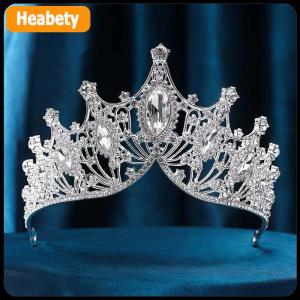 【2-3 days delivery】 Exquisite Dazzling Baroque Wedding Headband Crystal Bridal Crowns Tiaras Hair Jewelry Accessories Women Rhinestone Headwear