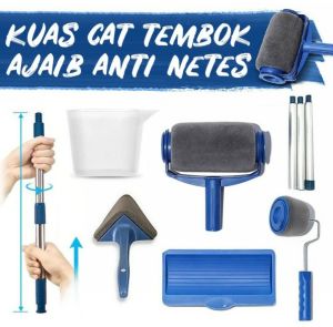 Paint Runner Kuas Roll Cat 8pcs Set Tembok Pintar Facil Brush DY-526