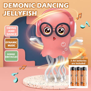 Magic Dancing Octopus Electric Decompression Squid Children Induction Escape Automatic Obstacle Avoidance Octopus Toy Halloween gift Boys & Girls Fun Flashing Interactive